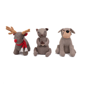 Stuffed animal dog door stopper sand filled door stop for all room doors