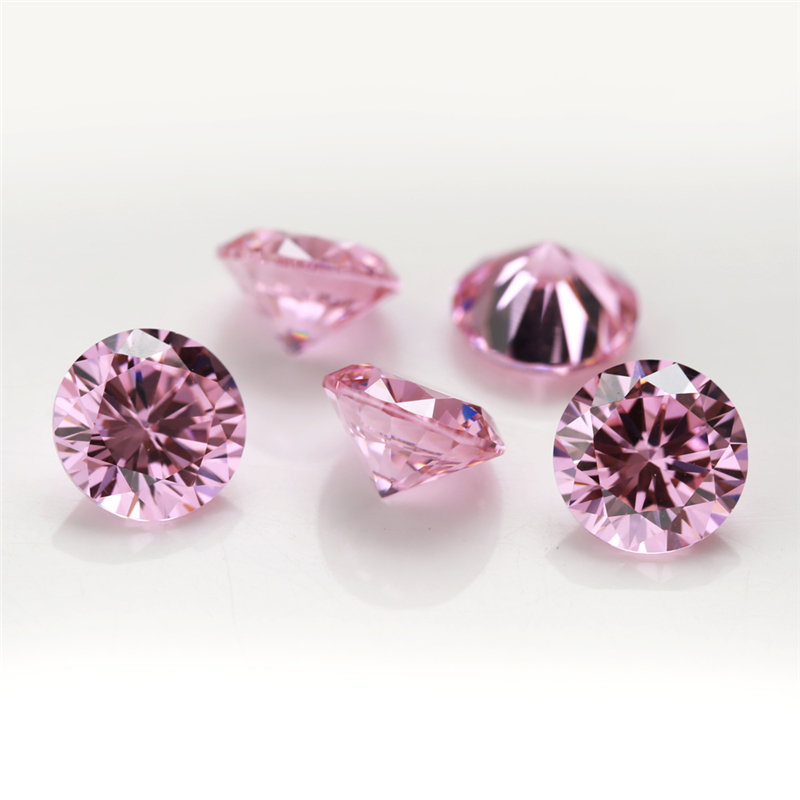 Wholesale price round shape synthetic cubic zirconia loose gemstone