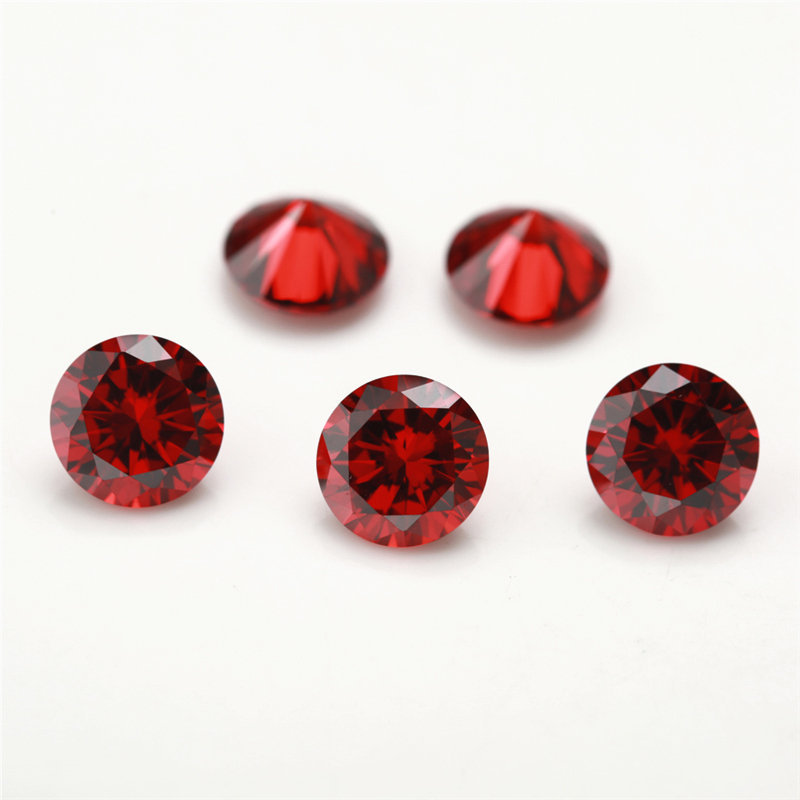 Wholesale price round shape synthetic cubic zirconia loose gemstone