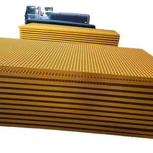 customized frp grating 1220*3660mm square mesh type floor grills