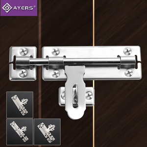 Sliding door Latch Clasp Gate Lock Latch Stainless Steel Door Bolt Latch