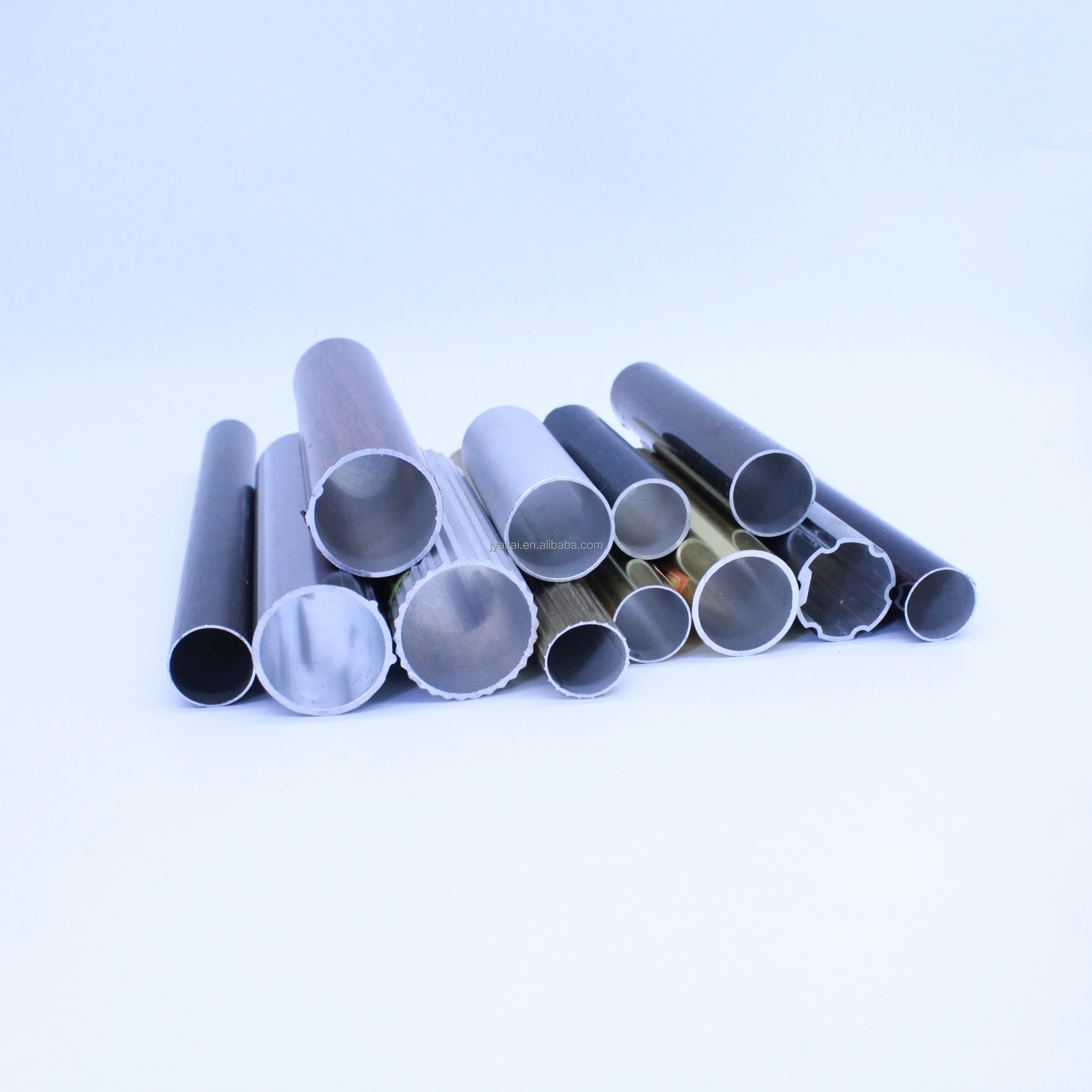 tubes aluminium profile  pipe  decorative aluminium profile anodized/oxidized bright shiny paint brush wooden print round