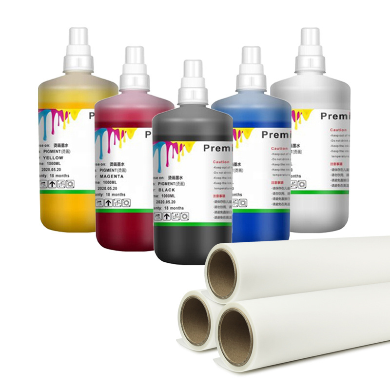 CHENHAO Ocbestjet Manufacturer 5 Colors 1000ML Water Based DTF Pigment Ink For Epson XP600 L1800 L1805 P600 P800 DX5 4720 I3200