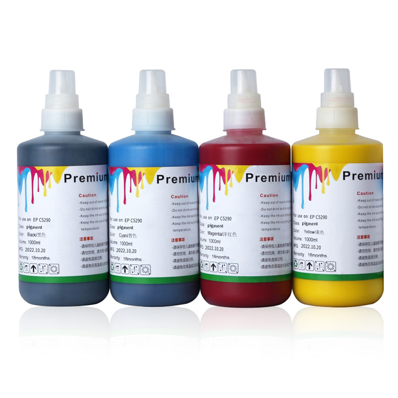 CHENHAO Ocbestjet Manufacturer 5 Colors 1000ML Water Based DTF Pigment Ink For Epson XP600 L1800 L1805 P600 P800 DX5 4720 I3200