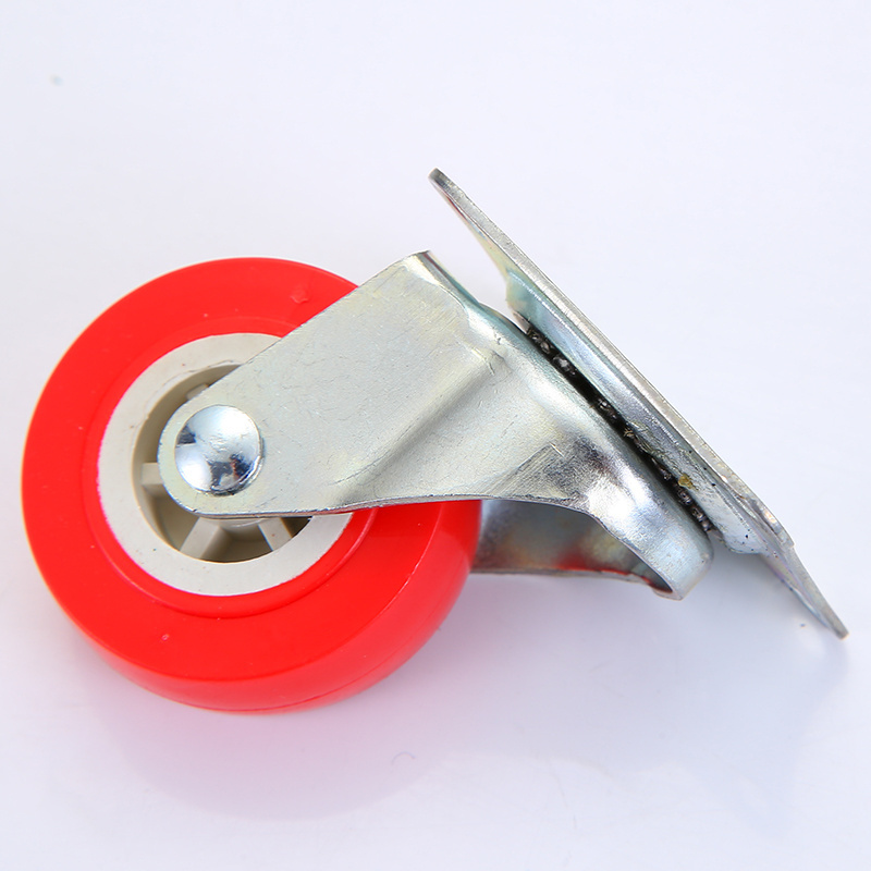 PVC universal caster wheel with brake furniture wheel drawer caster side mount caster wheel