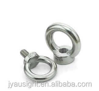 High Quality High Polished Stainless Steel AISI304 AISI316 DIN580 Lifting Metric Eye Bolts