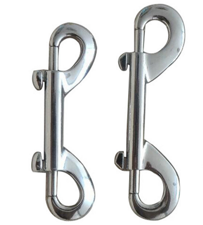 High Quality Grade 304/316 stainless steel double end snap hook/double bolt snap hook/Stainless Steel Swivel eye bolt snap hooks