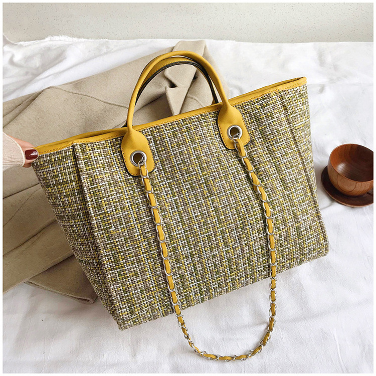 BN238-398- Women's Hot Sale Shoulder Tote Bag Large Capacity Plaid Chain Bucket Bag Lady Luxury Handbags bag