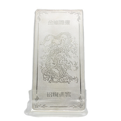 LINGTIAN hot selling jm zinc alloy silver plated bullion bars