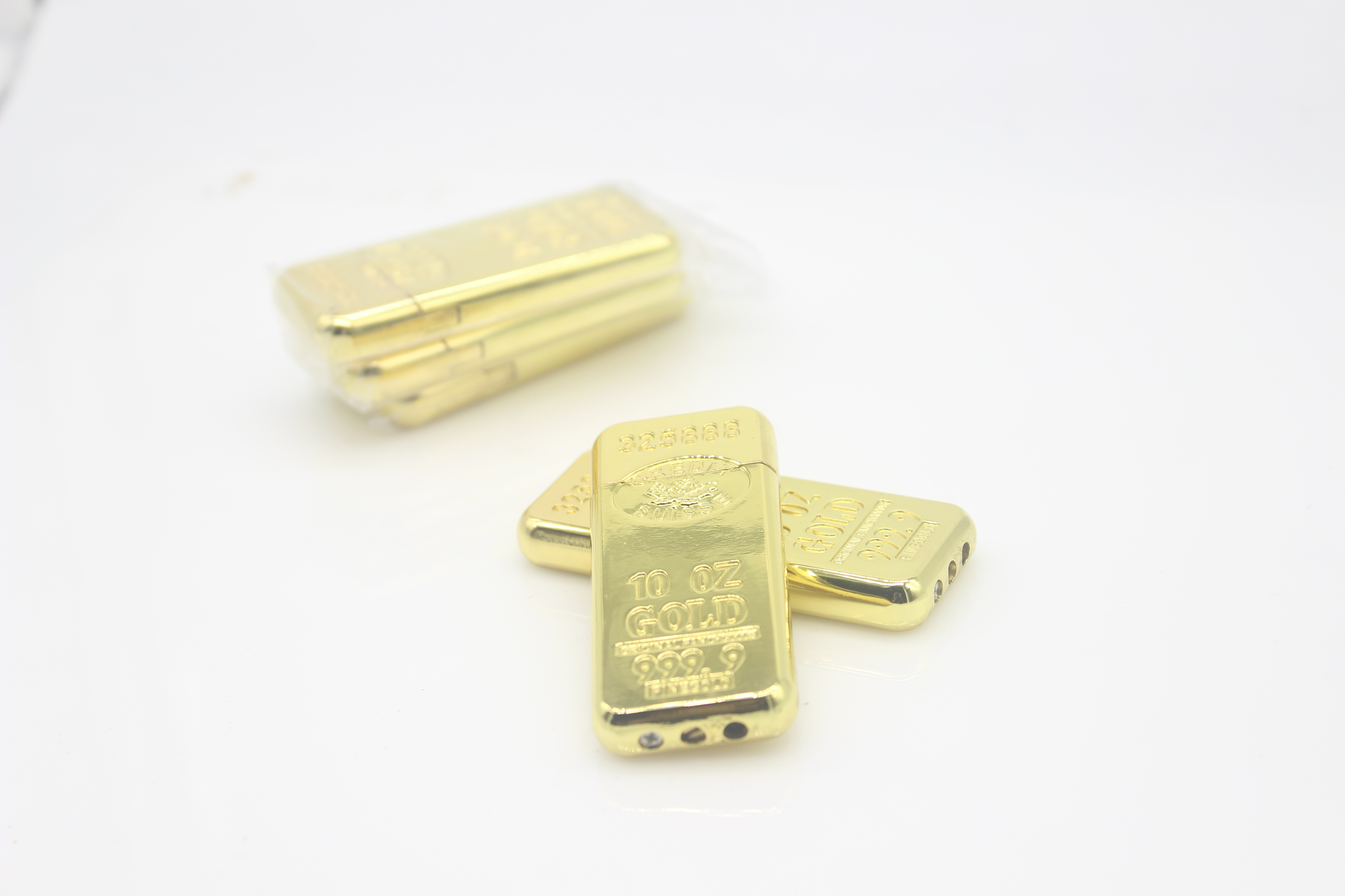 Best Selling Metal Bullion Souvenir 24k Gold Bar Gold Plated Square Coin Handicraft