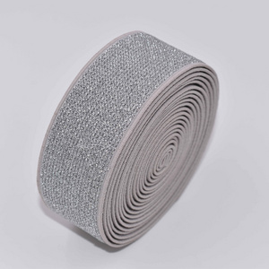 Woven golden elastic webbing glitter elastic band for garment accessories