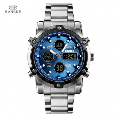 Top Brand Luxury 3time 3atm Water Resistant Mens Watches Metal Relojes Hombre Wrist Stopwatch