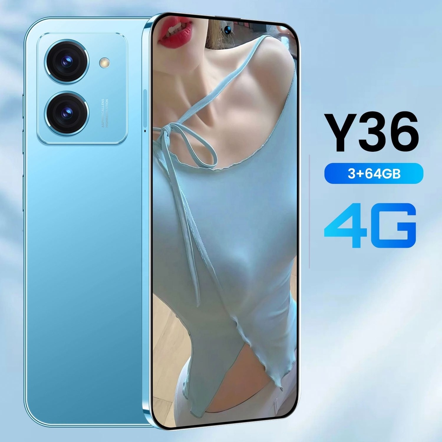 Wholesale VIVO Y36 3+64GB Android Smartphone 4G Mobile Phone 5G Cellular LCD Display 2K GSM LTE CDMA WCDMA Android 10 OS