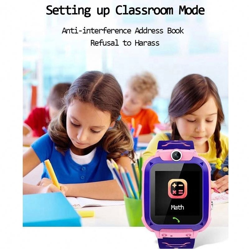 free shipping's items Q12 Children's Smart Watch SOS Phone Watch For Kids Sim Card Photo Function Waterproof IP67 Kids Watch