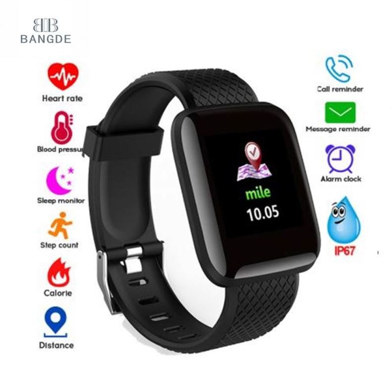 2023 Most Popular Drogontech App Smart Wristwatch 116Plus Fitness Tracker Wrist Band Cheapest Waterproof Watch