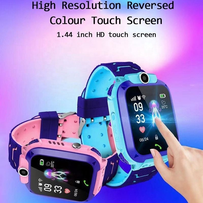 free shipping's items Q12 Children's Smart Watch SOS Phone Watch For Kids Sim Card Photo Function Waterproof IP67 Kids Watch