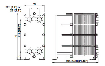 BS200 Beer To Water Heat Exchanger Plate Wort Chiller With Ce Certification Plate Heat Exchanger for Cold Room Refrigeration Uni