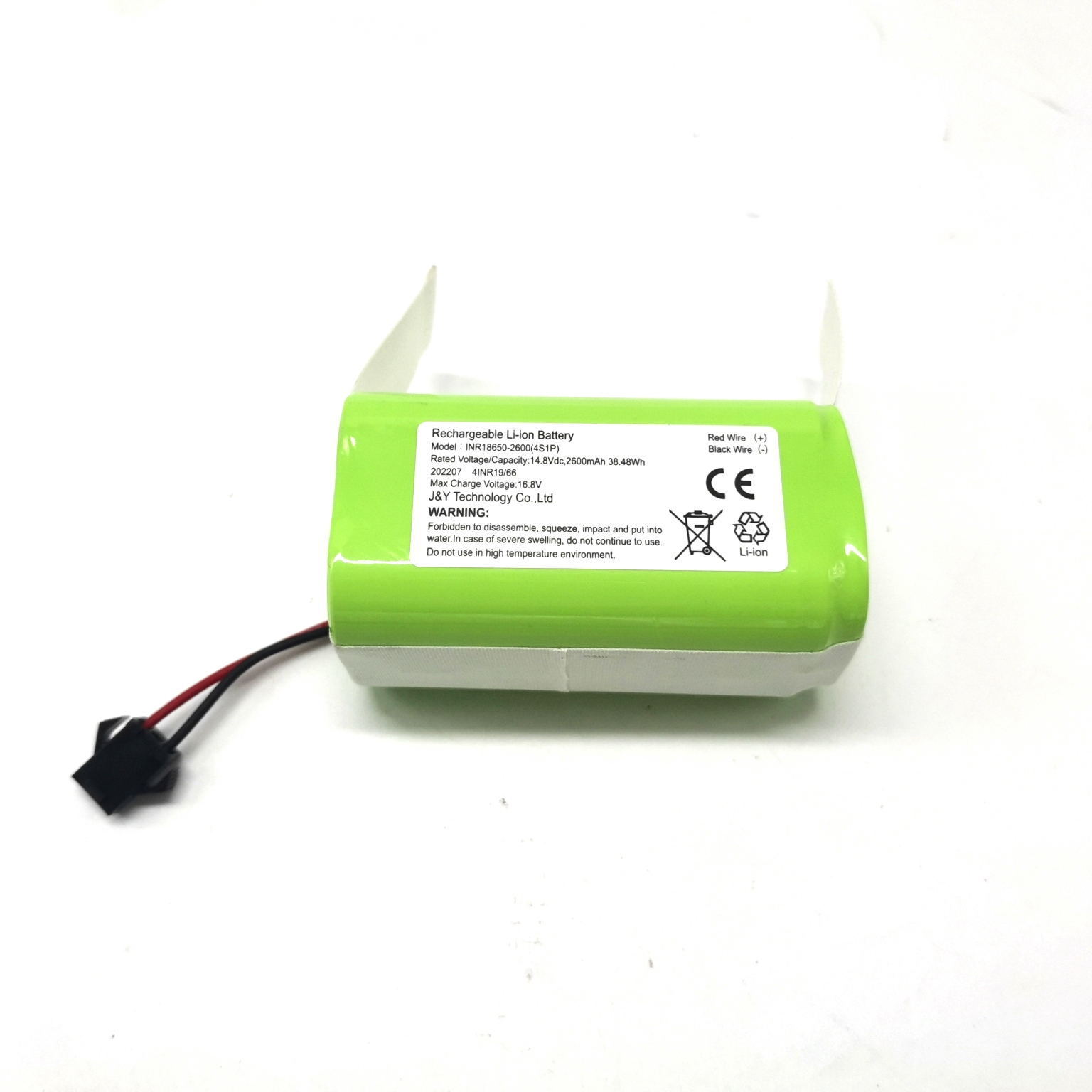 Original quality 14.4V 2600mAh 18650 Lithium ion Battery Pack Robot Vacuum Cleaner Replacement Battery