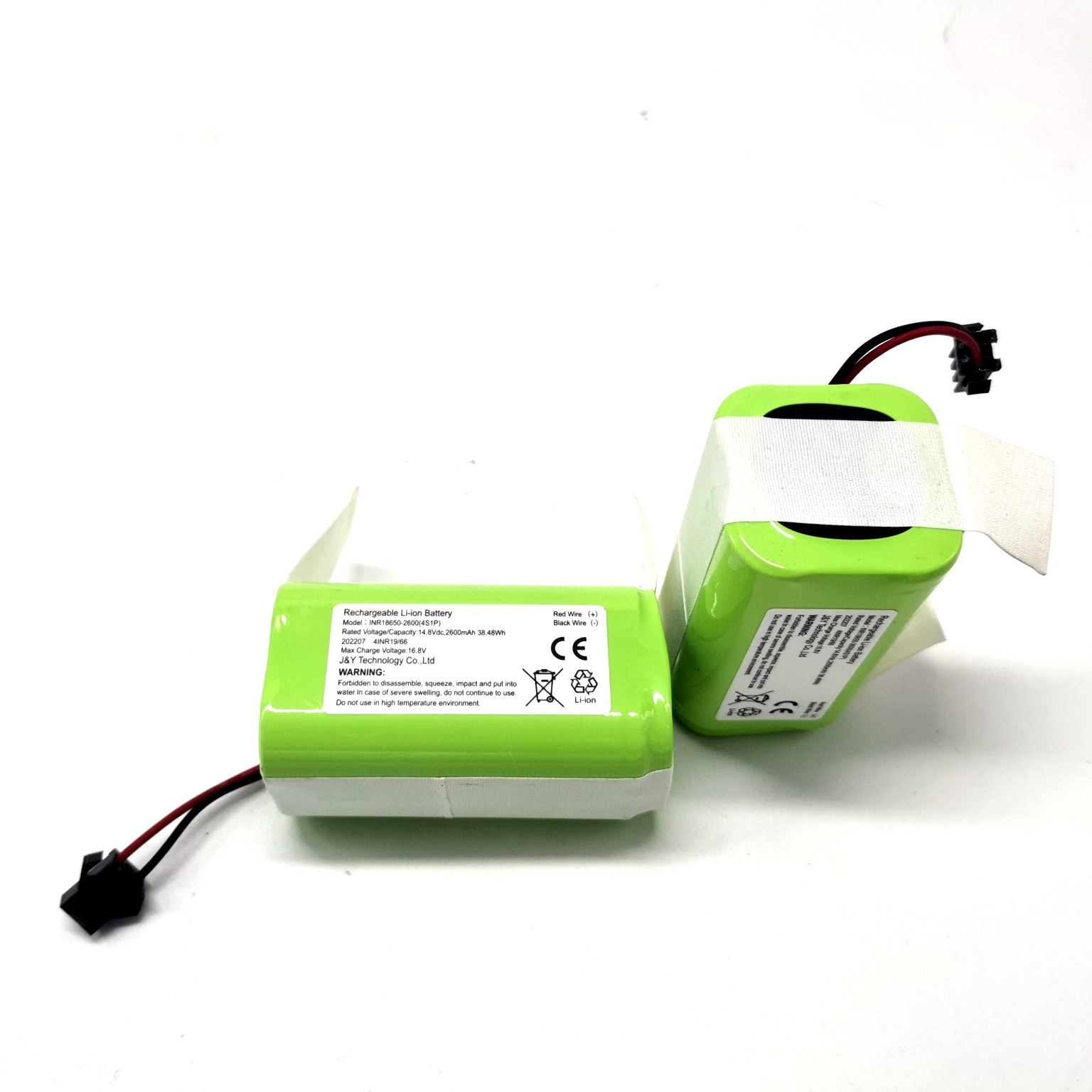 14.4V 2600mAh 18650 Lithium ion Battery Pack Vacuum Cleaner Battery Replacement For Eufy Conga Ecovacs Robot Vacuum Cleaner