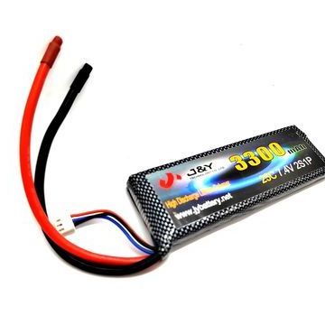 2S 18650 Li Polymer Battery 7.4V 3300mAh Lipo Battery Pack Rechargeable Battery For RC Car Tank Monster