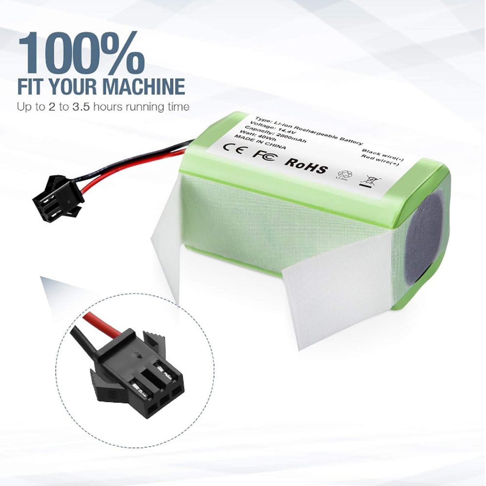 Original quality 14.4V 2600mAh 18650 Lithium ion Battery Pack Robot Vacuum Cleaner Replacement Battery