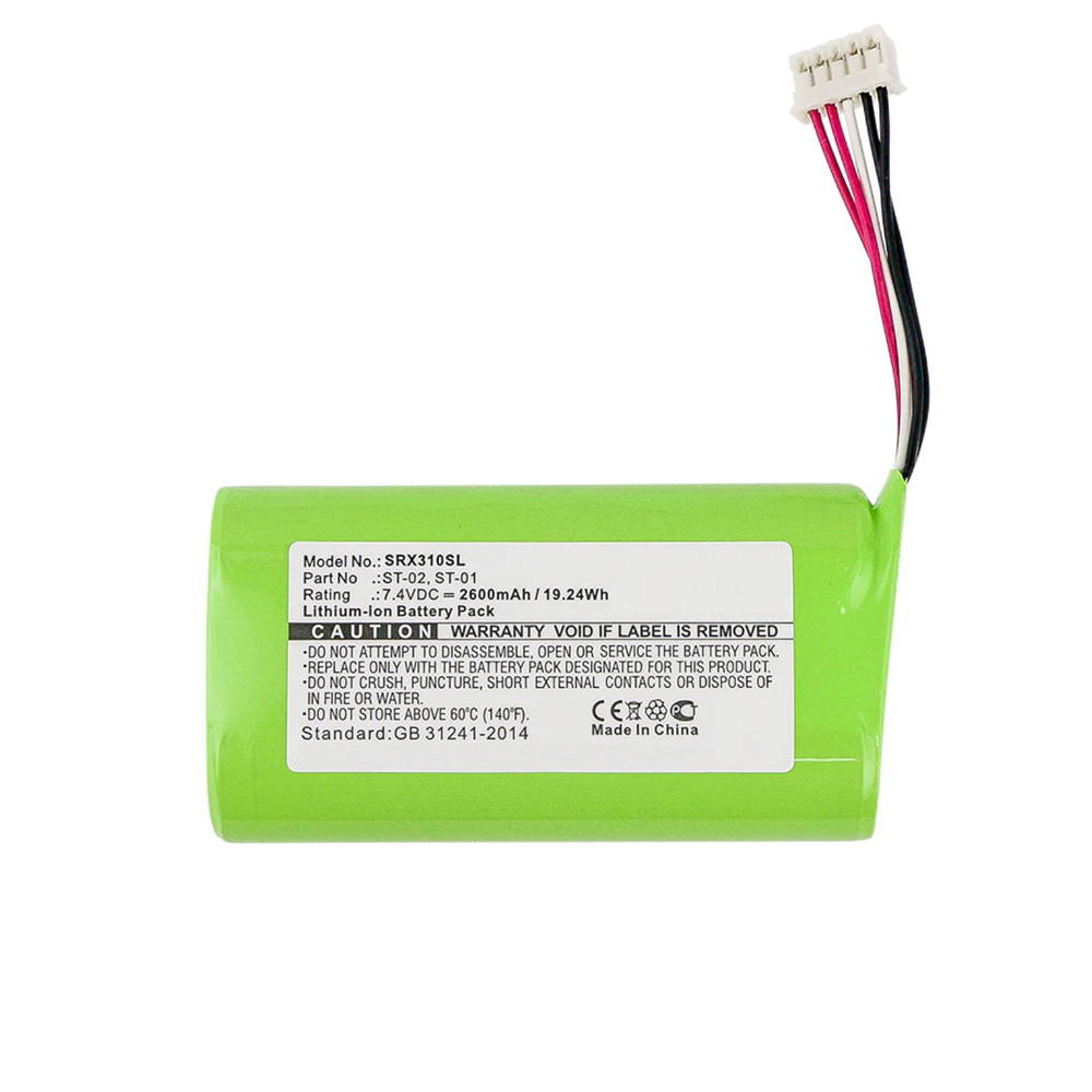 14.4V 2600mah rechargeable lithium batteries for Sony SRS-X3 SRS-XB2 SRS-XB20 Speaker Replacement Battery