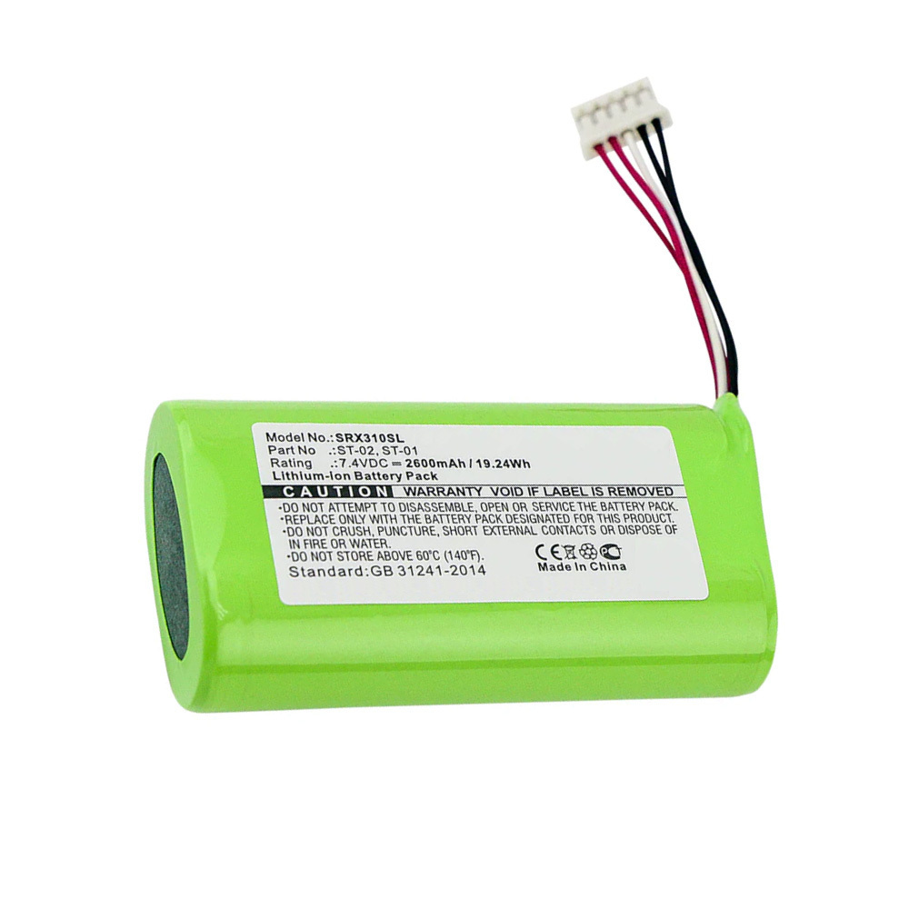 14.4V 2600mah rechargeable lithium batteries for Sony SRS-X3 SRS-XB2 SRS-XB20 Speaker Replacement Battery