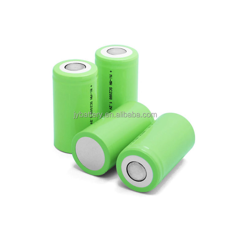 Factory customize NIMH rechargeable battery SC Ni-MH H-2/3AA 400/600/650/700/750 nimh rechargeable battery