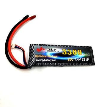 2S 18650 Li Polymer Battery 7.4V 3300mAh Lipo Battery Pack Rechargeable Battery For RC Car Tank Monster