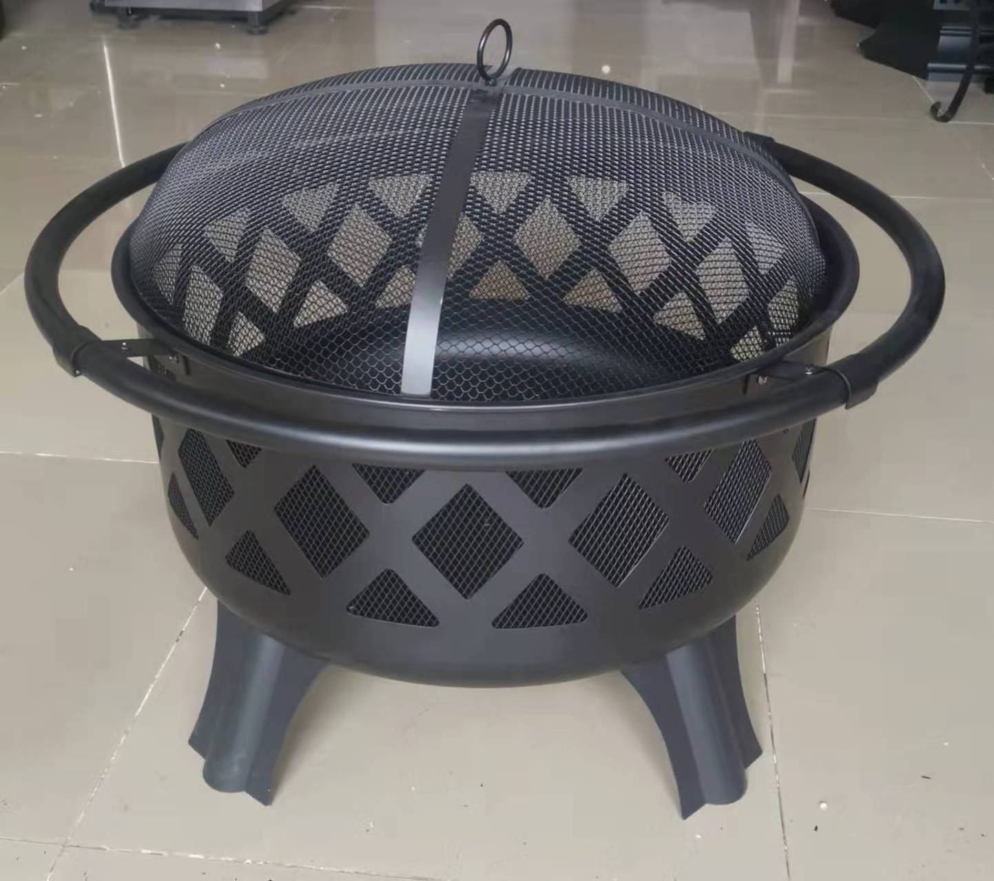 Firepit Garden Product Party Fire Pit Outdoor Wood Burning Camping Fire Place, with Quick Removable Grill