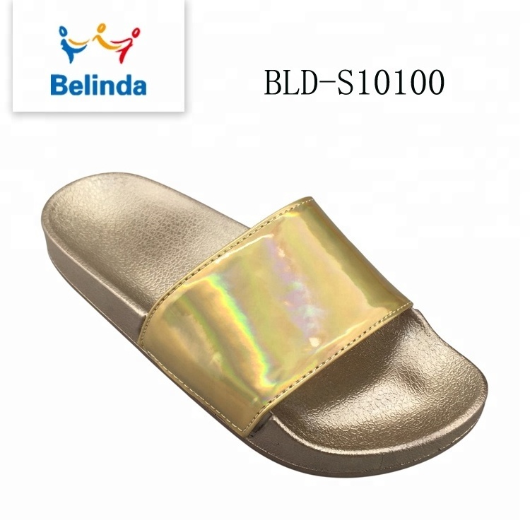 Flat Women Slippers Shoes Buy In Bulk Slide Sandal Custom Logo shoes