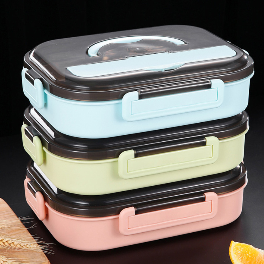 Stainless Steel Food Container Bento Box SS304 Leak Proof Take away Lunch Box Office Student