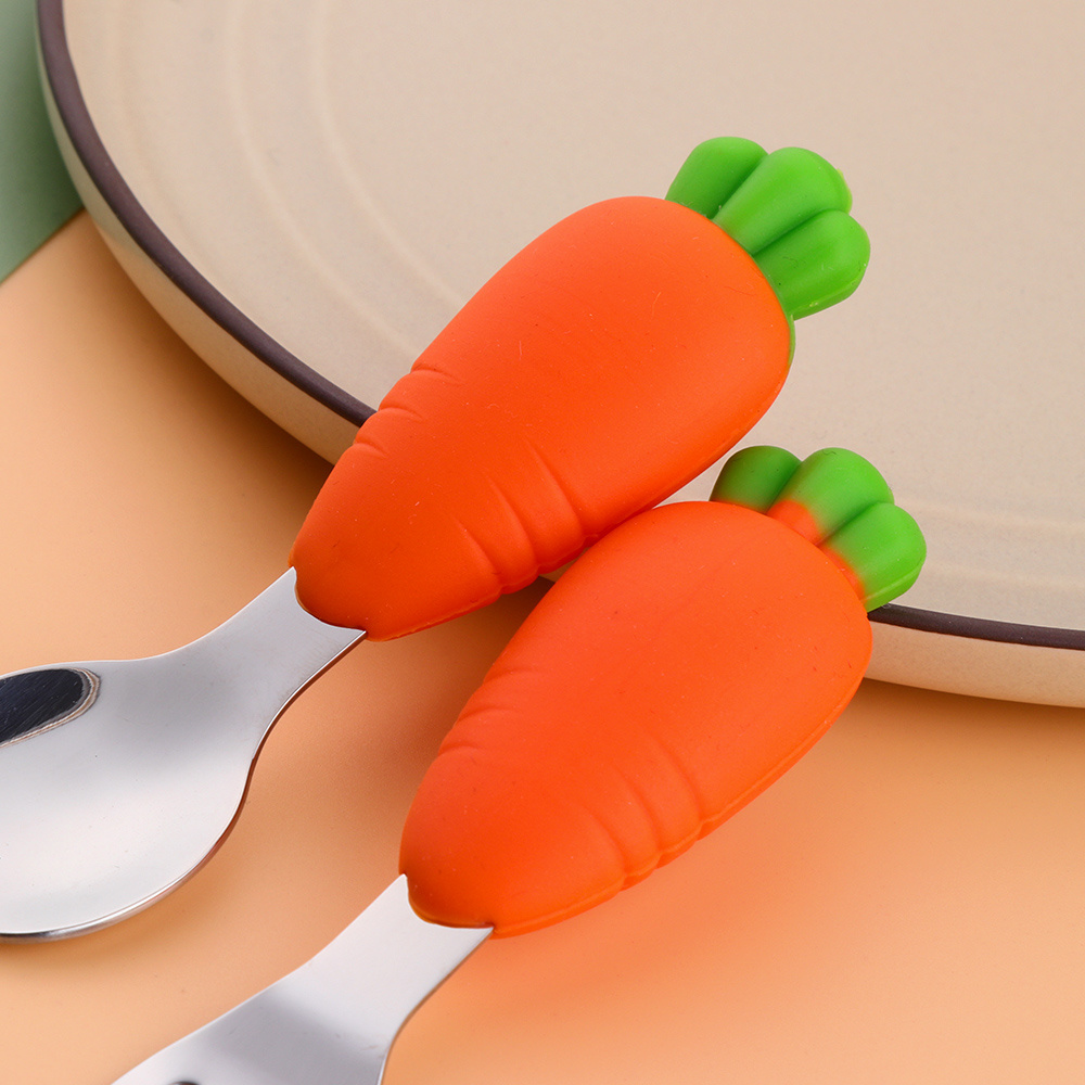 Baby Silicone Tableware Feeding Set Baby Plate Spoon  Fork And Straw High Quality Silicone Tableware for Children