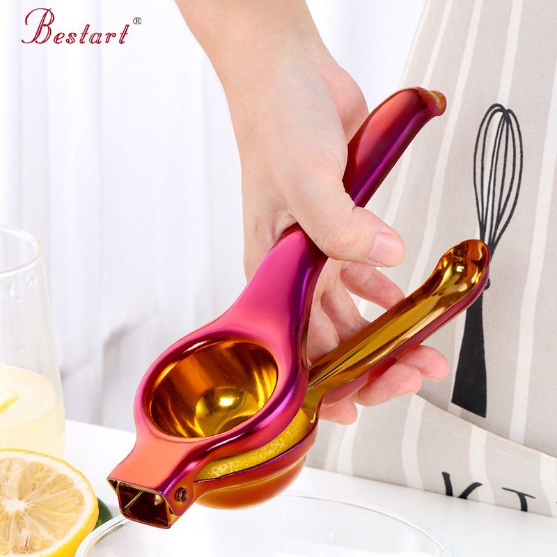 Bar tool Kitchen Food grade Stainless Steel 18/8 Manual Lemon Clips Squeezer Custom logo