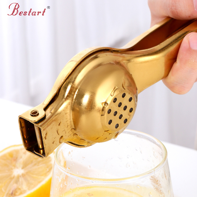 Bar tool Kitchen Food grade Stainless Steel 18/8 Manual Lemon Clips Squeezer Custom logo