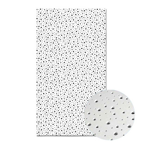 Sound ceiling Irregular round holes Perforated acoustic gypsum board  Plasterboard square perforated gypsum ceiling tiles