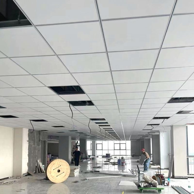 China High Quality Fireproof suspended hexagon glass fiber sound proofing acoustic panel for office Lay in grid ceilings