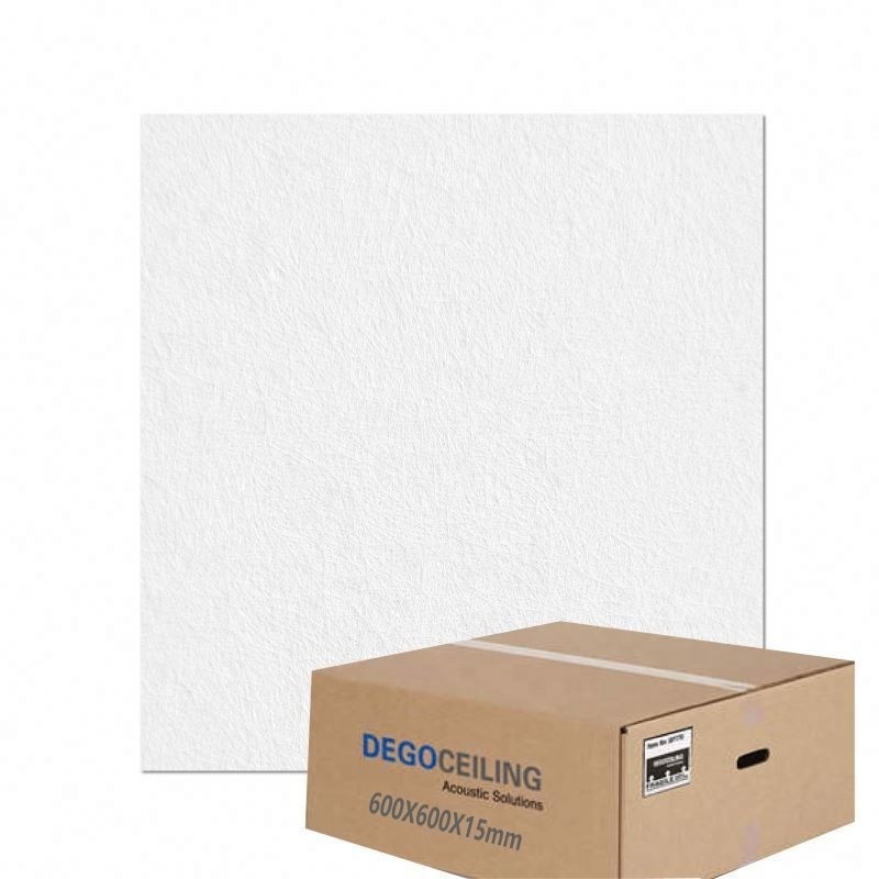 Sound-Absorbing Ceiling Tiles 600X600mm  Sound Proof Acoustic Mineral Fiber Glass Ceiling