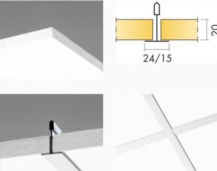 Rock Acoustic Wool Square Edge A24 Ceiling X 2 Mineral Fiber Tiles