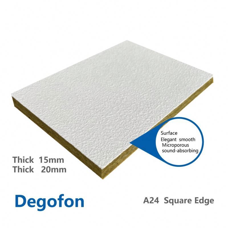 Rock Acoustic Wool Square Edge A24 Ceiling X 2 Mineral Fiber Tiles