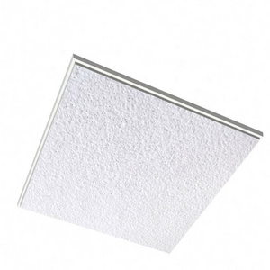 Fiberglass 20mm glasswool acoustic drop ceiling 2x4 tiles