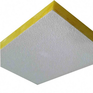 Fiberglass ceiling tiles 2x4 with density 100kg/m3 white spray factory direct