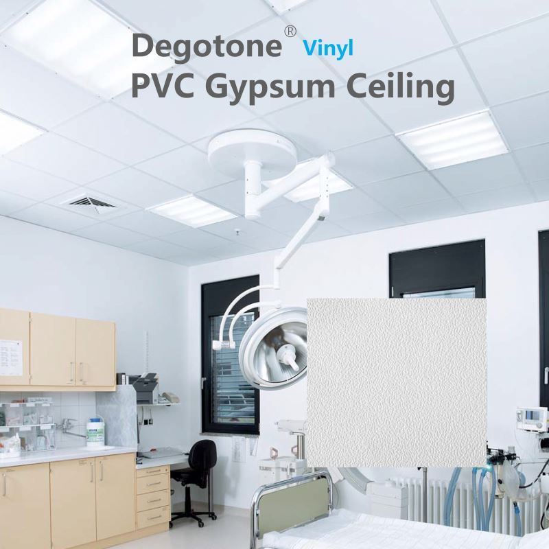 White Paints And Embossed Gypsum Ceiling Tiles ,pvc Tile Board Sound Absorbing Perforated Pvc Ceilings