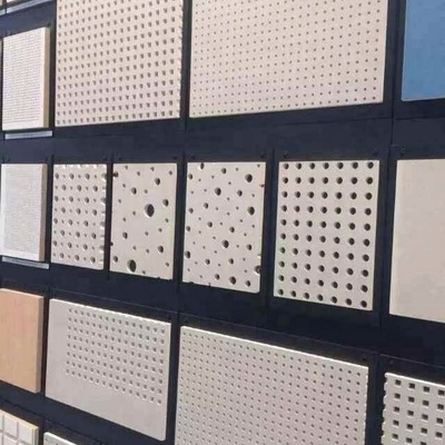 Best price soundproof acoustic insulated perforated gypsum boards with square holes for office plasterboard