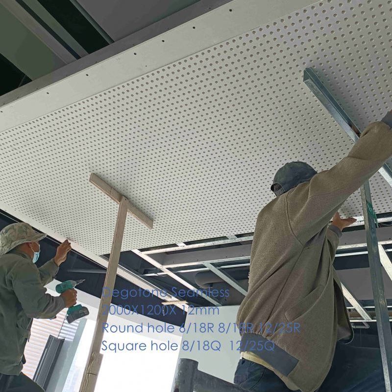 Acoustic Perforated Gypsum Ceiling Board Drywall Plasterboard