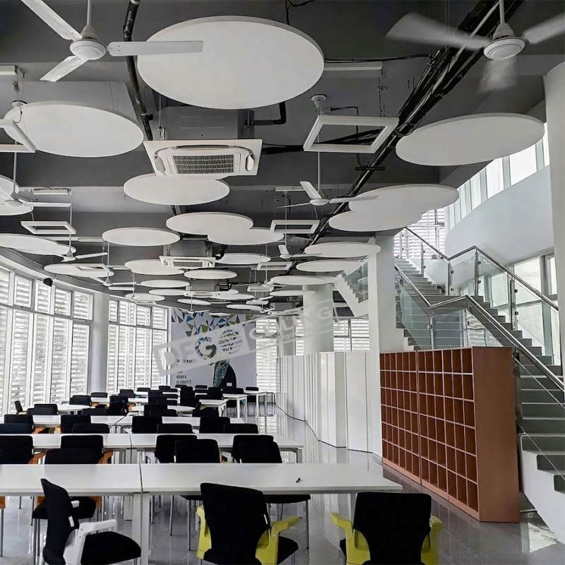 Acoustic solutions hexagon felt board tile suspended ceiling