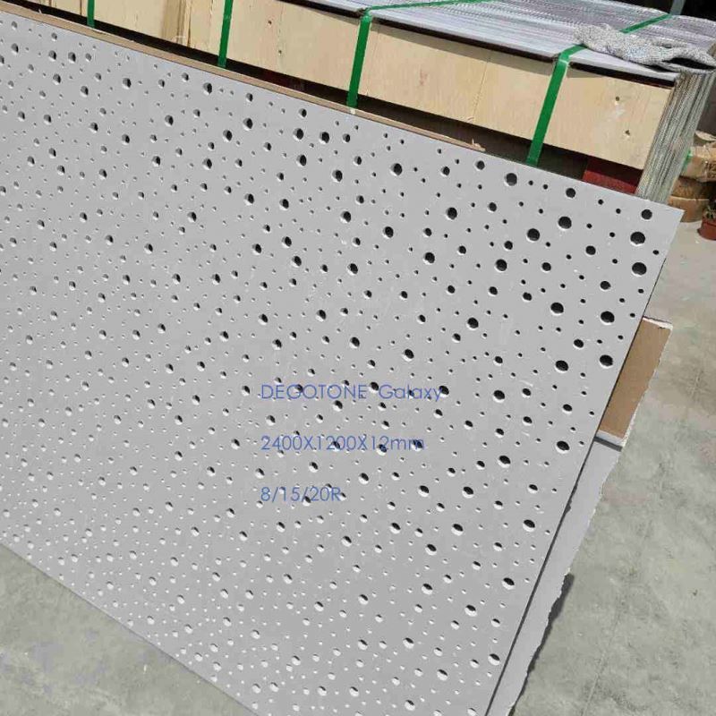 Acoustic Perforated Gypsum Ceiling Board Drywall Plasterboard