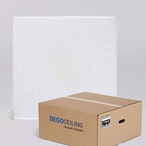 High-end white concealed noise reducing ceiling tiles fire proof acoustic stonewool board in sound insulation panels