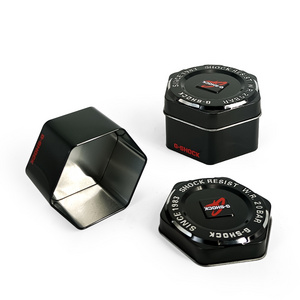 Jinyuanbao ODM hexagonal metal tinplate portable mini tin boxes for watch/perfume/food/gift/jewerly package