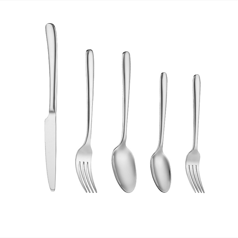 customized style of the latest hot 5 pieces of Western food high end elegant restaurant steak knife and fork set